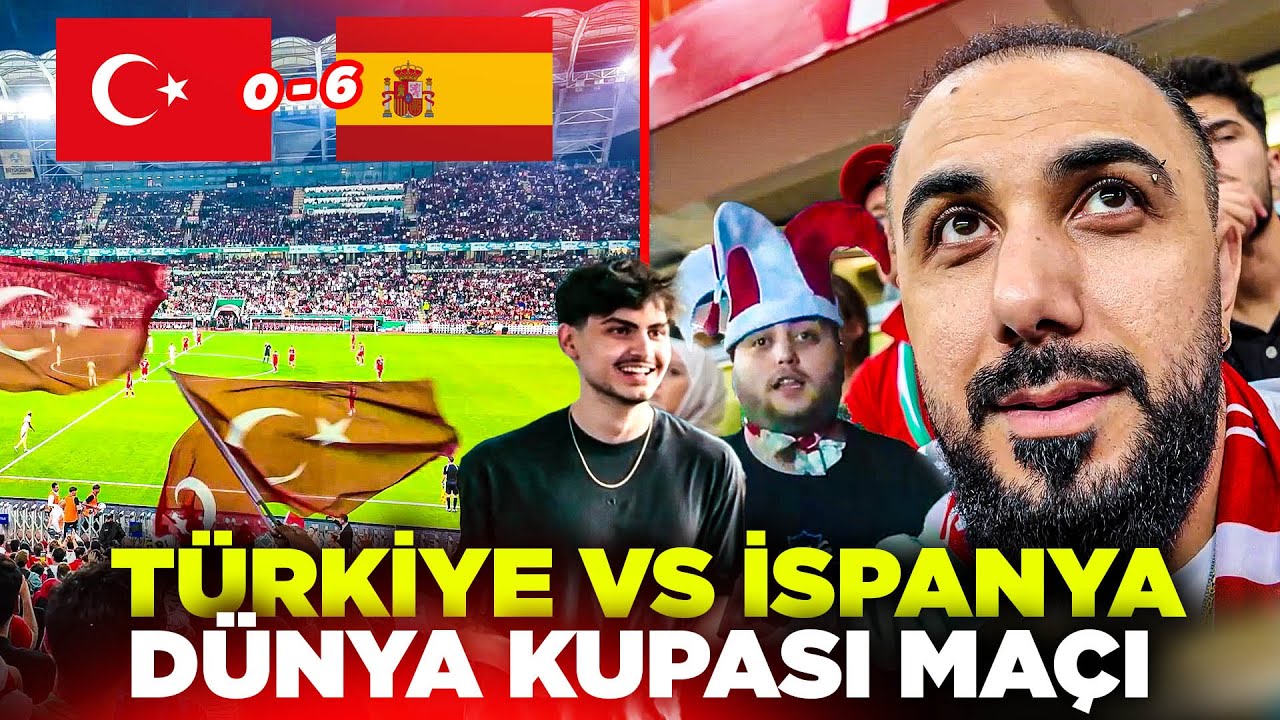 TÜRKİYE VS İSPANYA DÜNYA KUPASI MAÇINA GİTTİK!! w/ @testotaylan , Kanatçı Ayaz