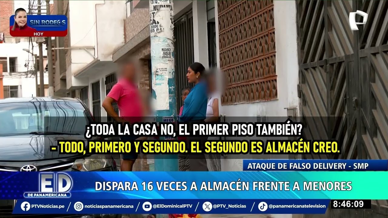 SMP: falso delivery dispara 16 veces contra almacén frente a menores de edad