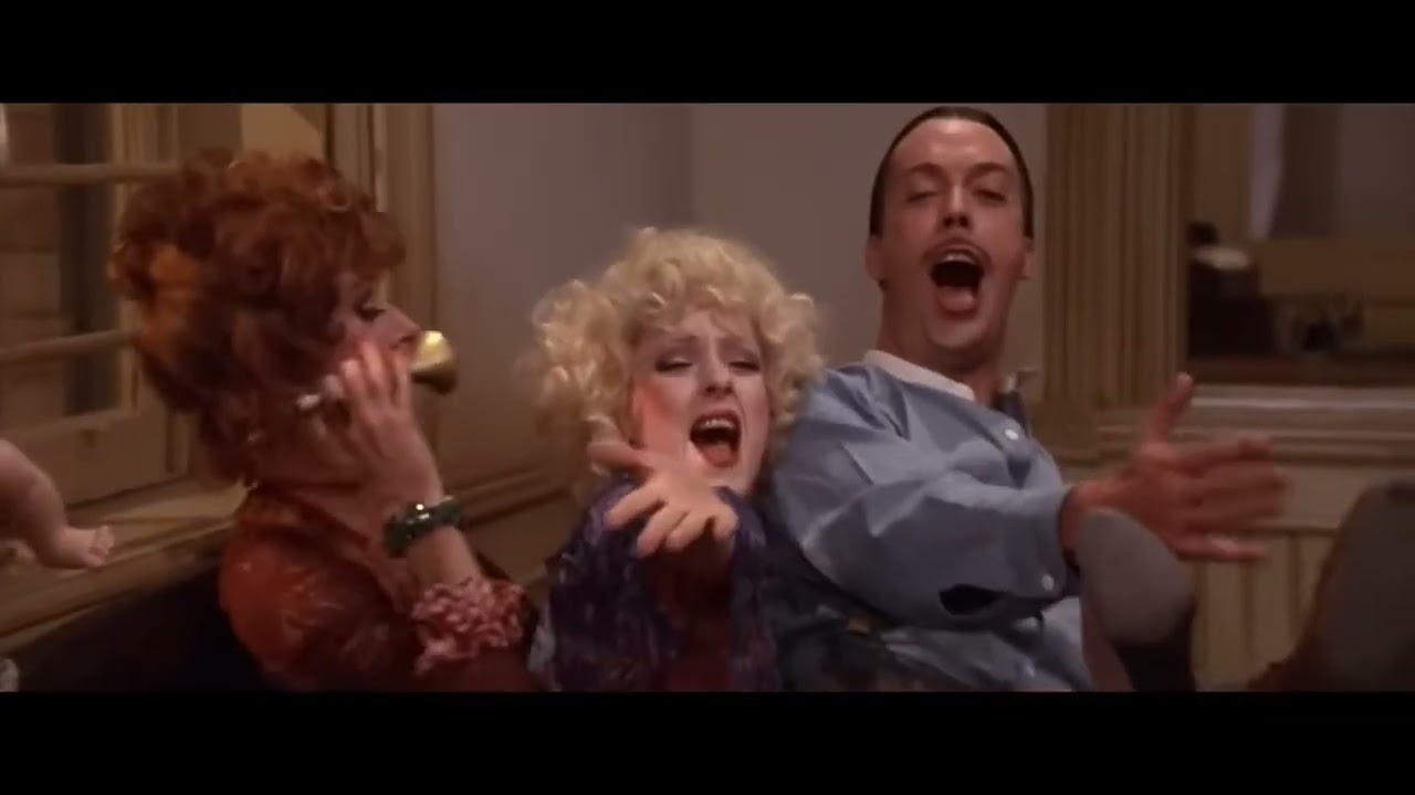Miss Hannigan being insane for 1 minute and 46 seconds