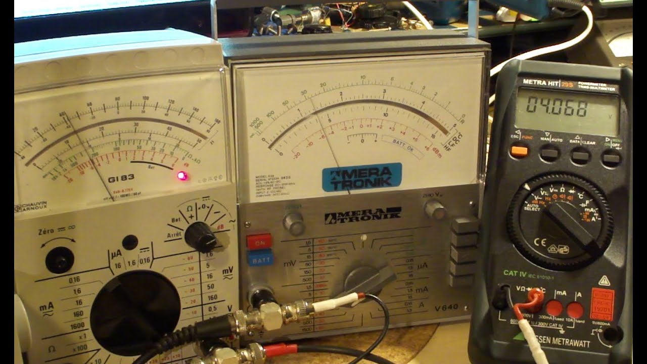 Meratronik V640 (V639), CHAUVIN GI83, Metrahit 29S  -  test TRMS