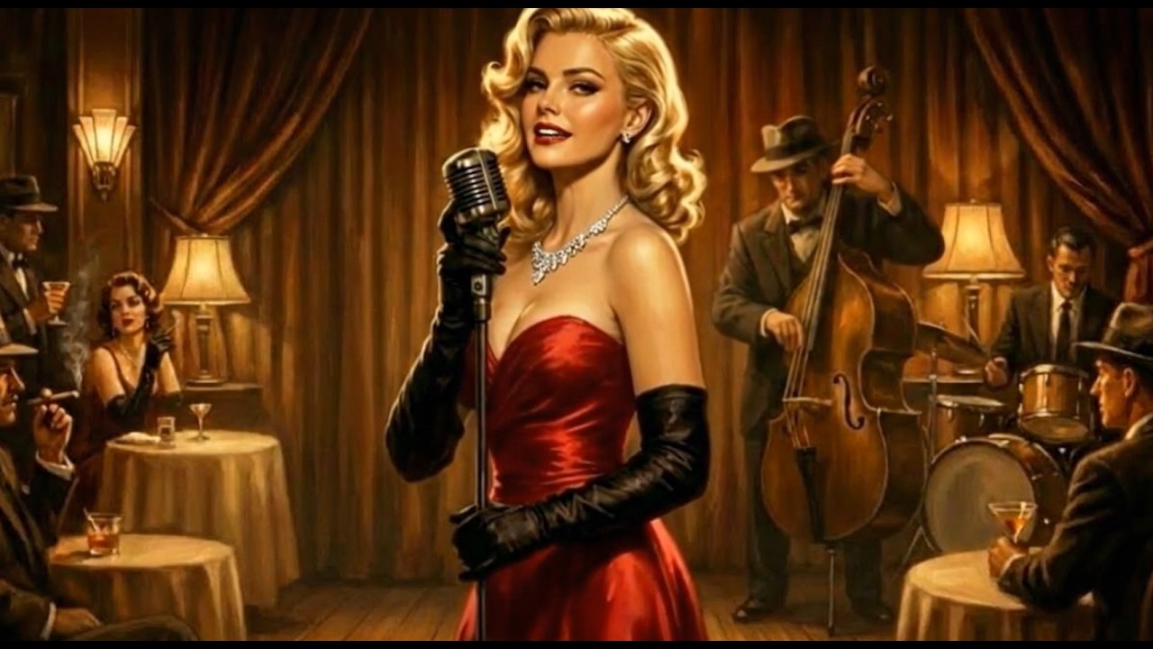 Smooth Jazz Music. Уютная атмосфера кафе 1940-х годов для работы, учёбы и отдыха