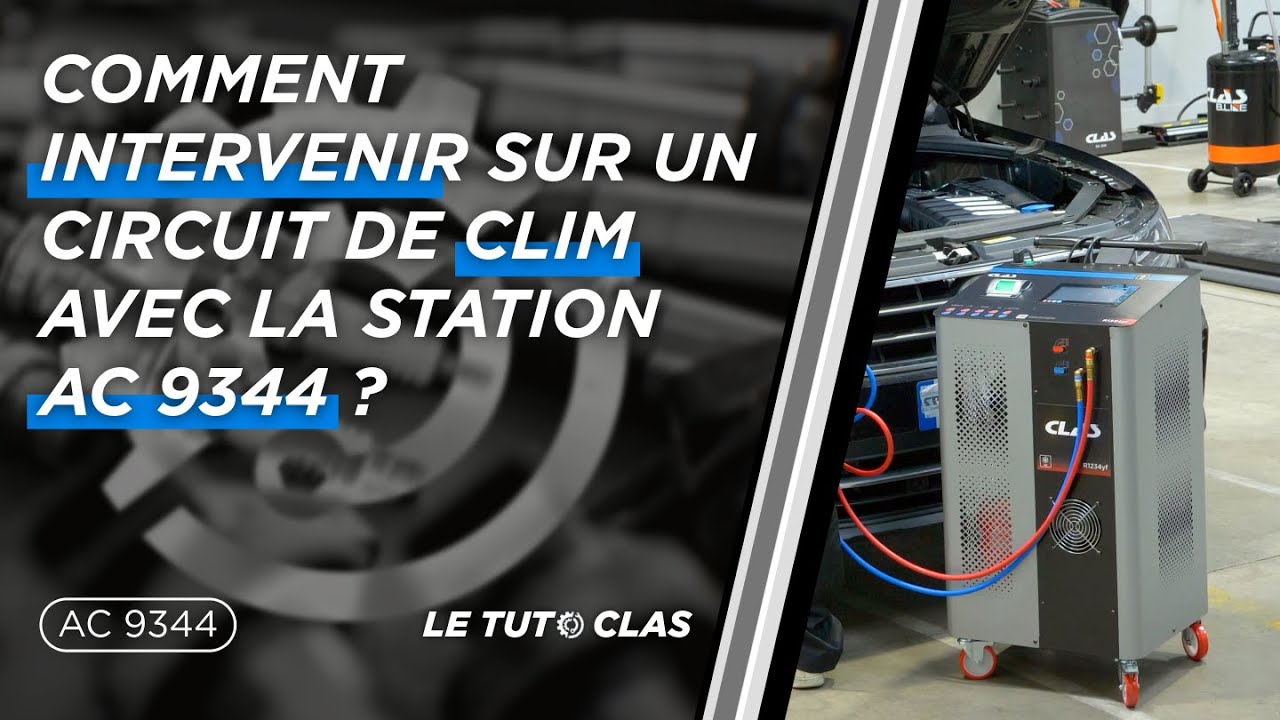 Comment intervenir sur un circuit de clim avec la station automatique AC 9344 ?