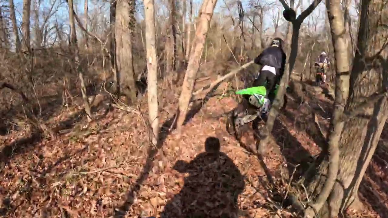 Crashed over a log 1-22