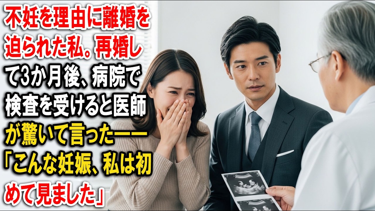 不妊を理由に離婚を迫られた私。再婚して3か月後、病院で検査を受けると医師が驚いて言った――「こんな妊娠、私は初めて見ました」