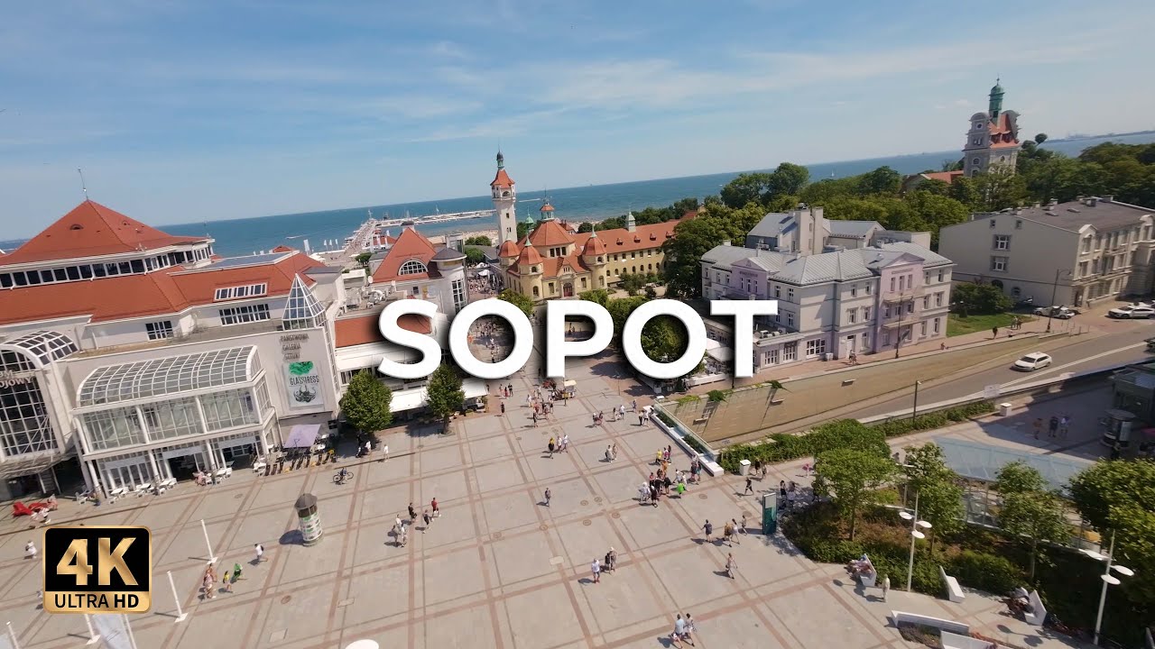 Sopot Beach & Pier | DJI Avata исцеляет город ™ [4K] Польша