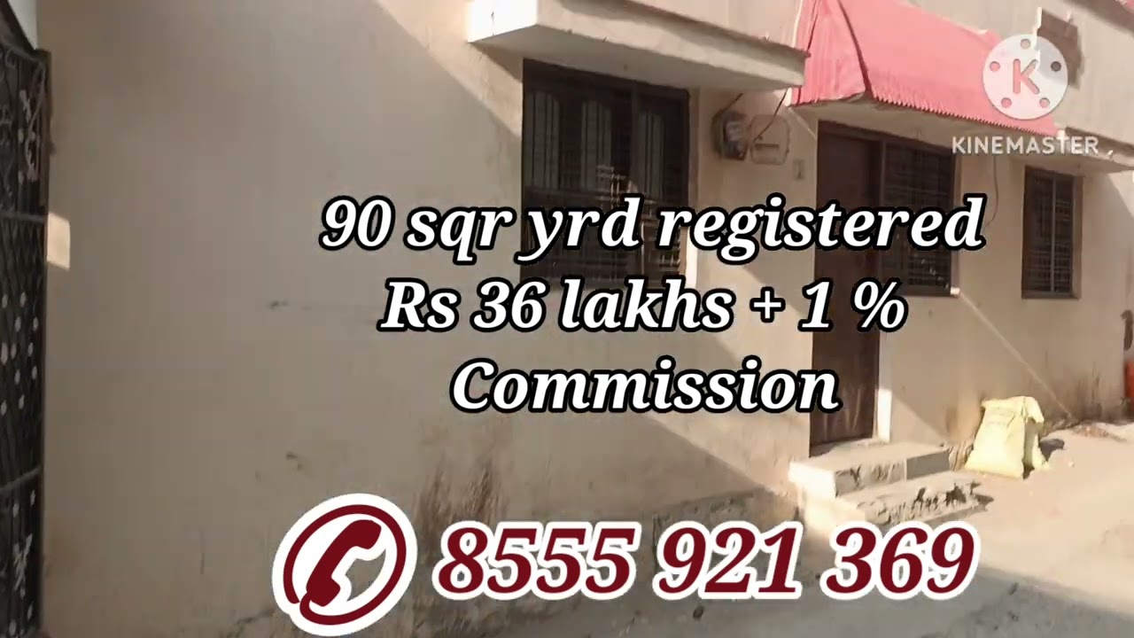 90 sqr yrd registered house for sale near eidi bazaar kumarwadi only for rs 36 lakhs 8555 921 369