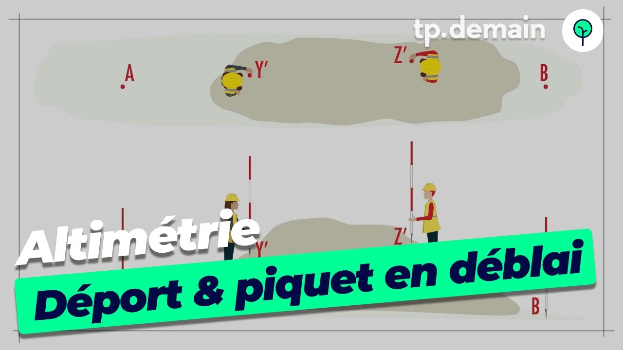 Déport de point sur Piquet en Déblai en altimétrie