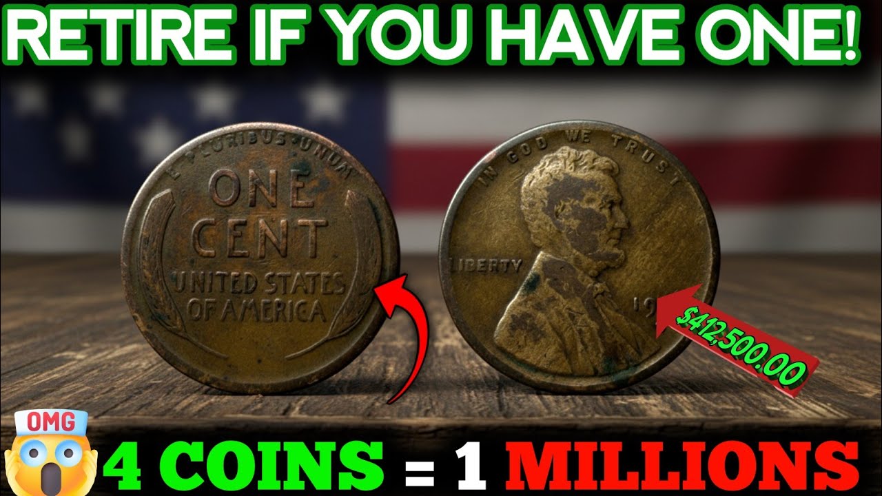 Top 4 Rare, Valuable & Ultra Expensive Wheat Pennies That Could Make You Rich! Hidden treasure Coins