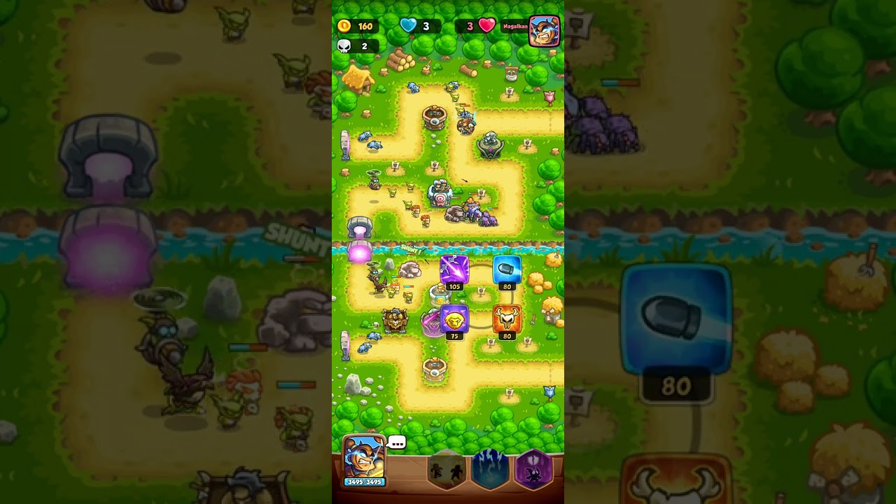 KRB 🏹 Only 1 Tower Type (Archer Edition) Tournament vs Nagaikan - Game 2 - Round 1