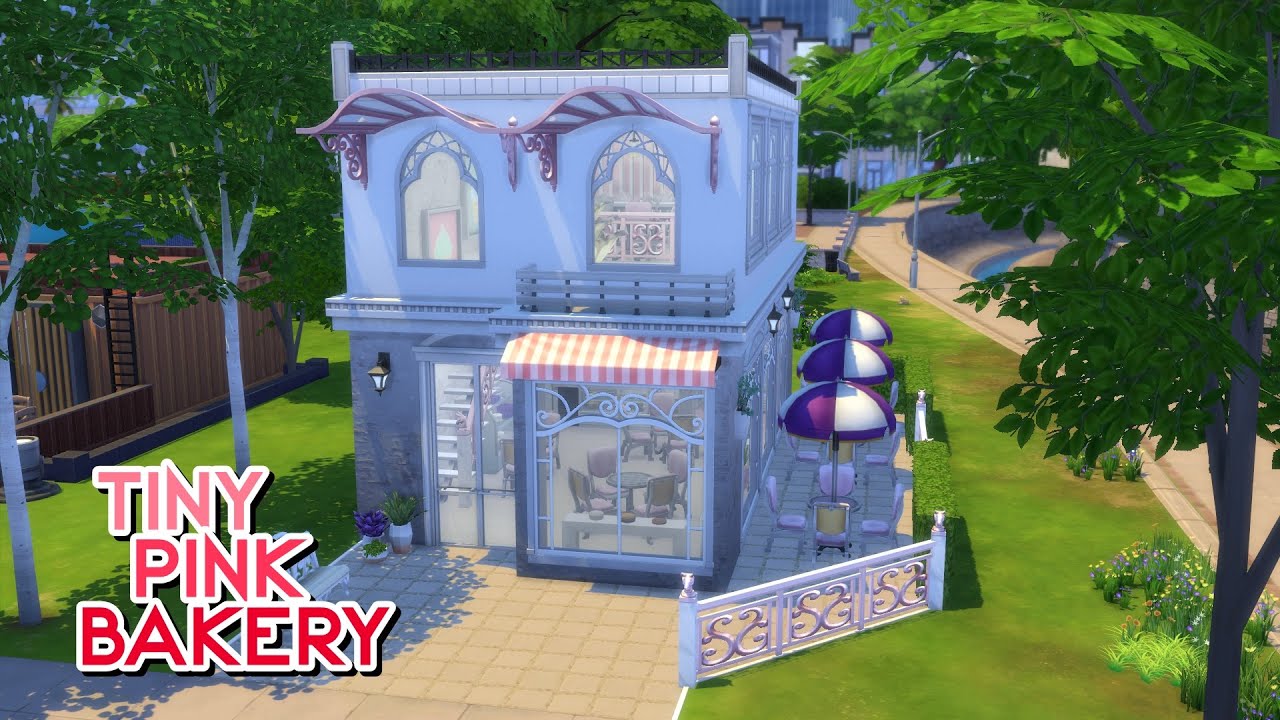 TINY PINK BAKERY 💕🧁 | The Sims 4: Speed Build (NO CC)