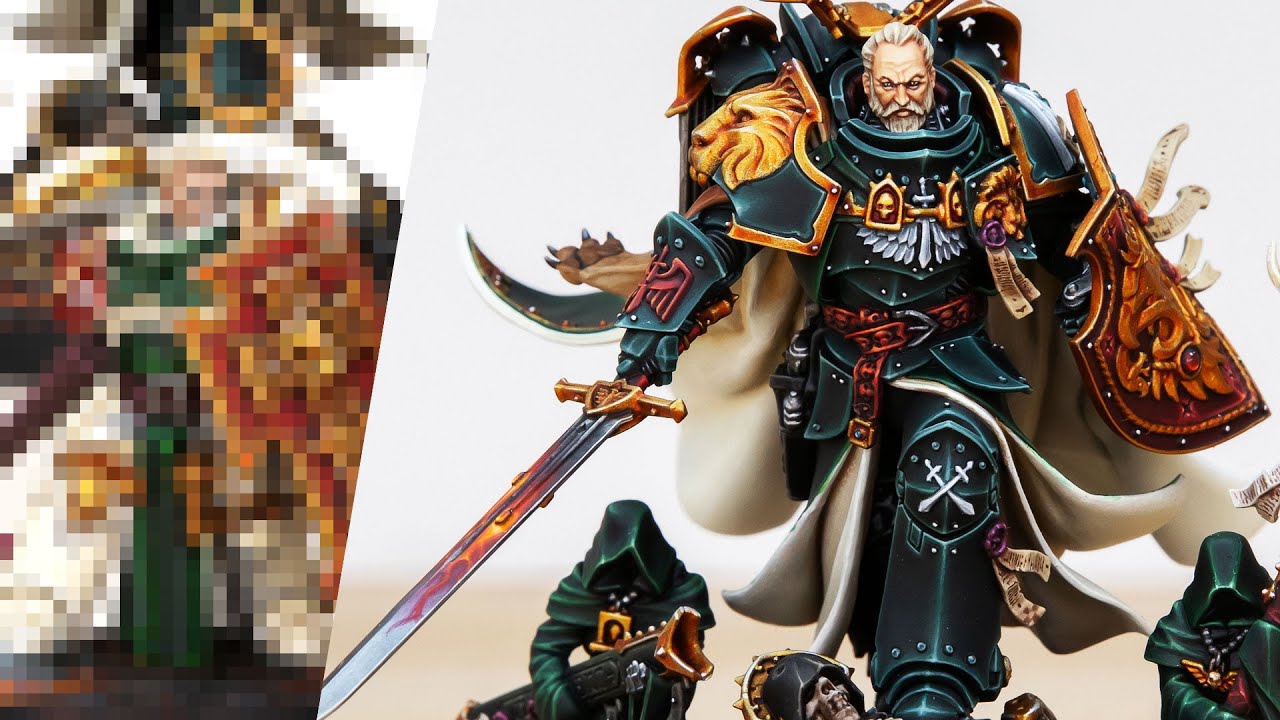 Painting DARK ANGELS to our LOWEST painting level