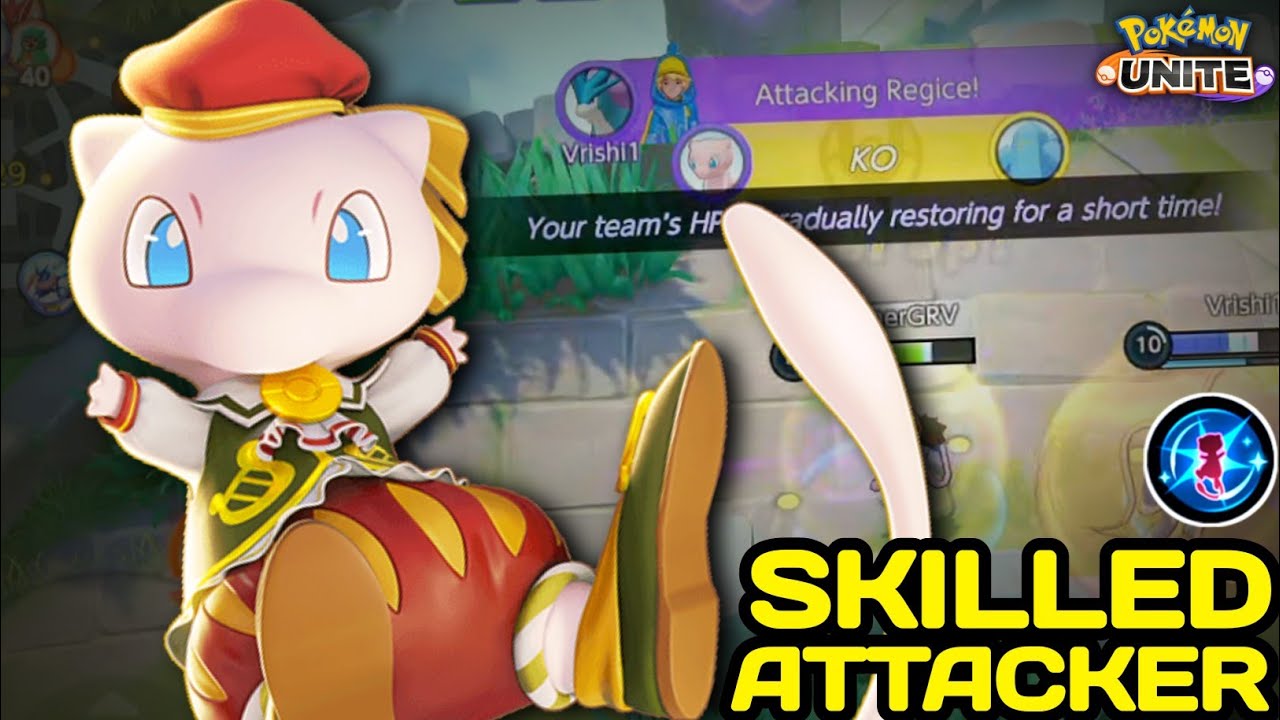 You can do anything in Solo Queue if you know how to play with Mew 😳 Pokemon Unite - NINZA PLAYS