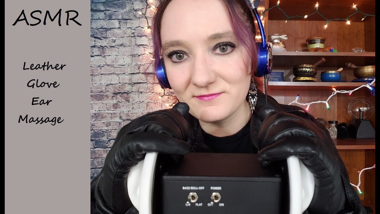 ASMR Leather Glove Ear Massage