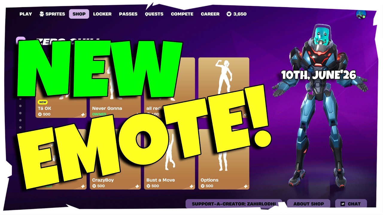 NEW T&aacute; OK EMOTE JUST DROPPED! Fortnite Shop Update [10th June, 2026] (CH7 S3)
