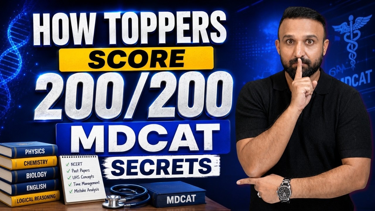 Achieve Perfection: Dr. Muazzam’s Ultimate Tips to Score 200/200 in MDCAT 2026