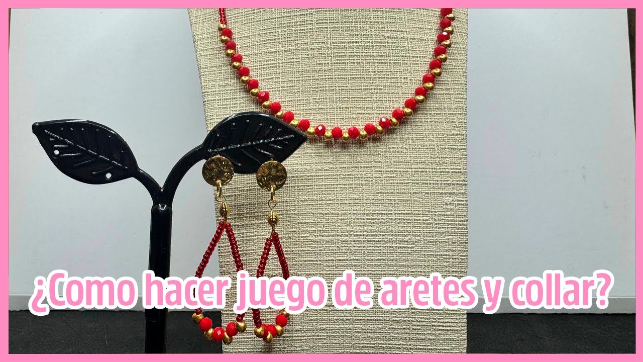 ¿Cómo hacer un LINDO JUEGO DE ARETES Y COLLAR? #bysandramora