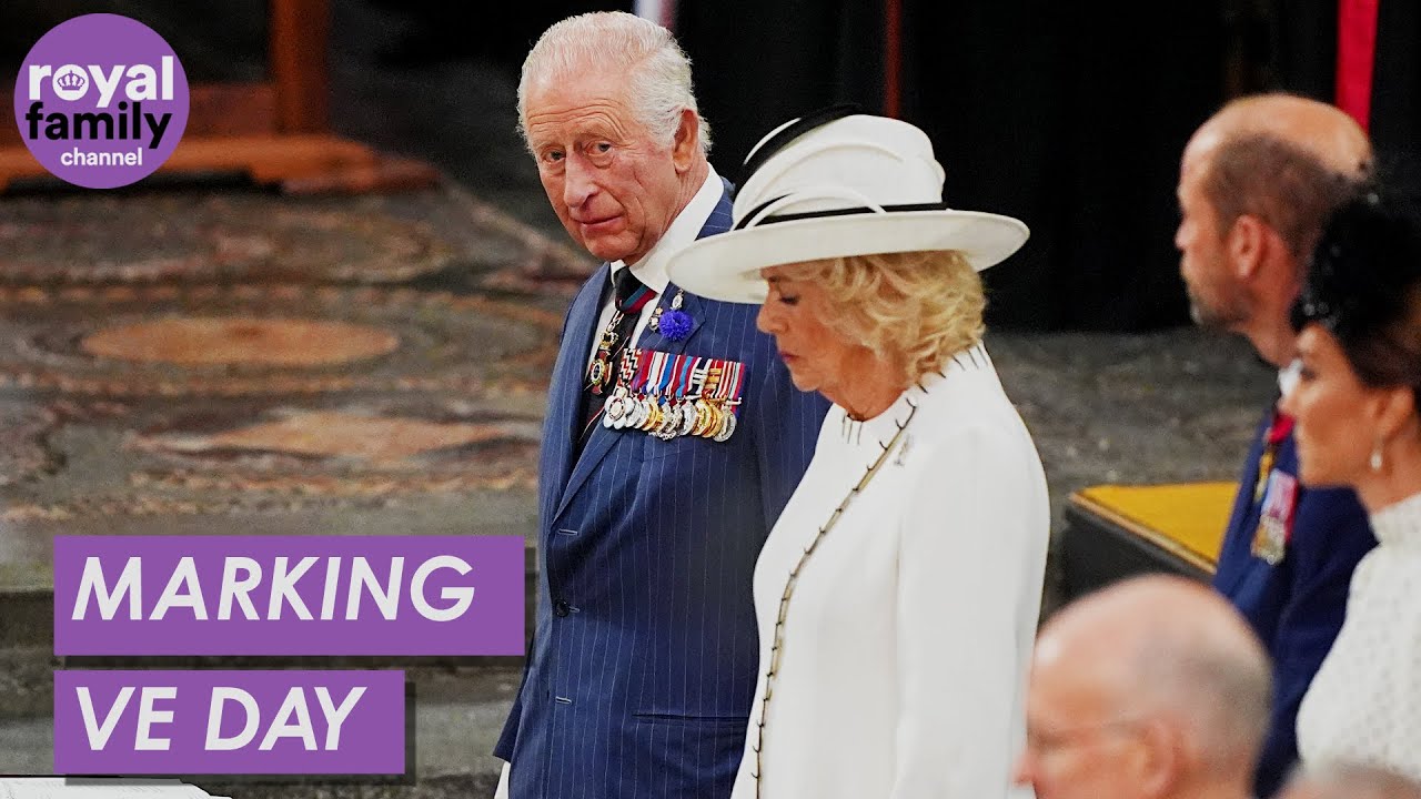 The King and Queen Hold Two-Minute Silence for 80th Anniversary of VE Day