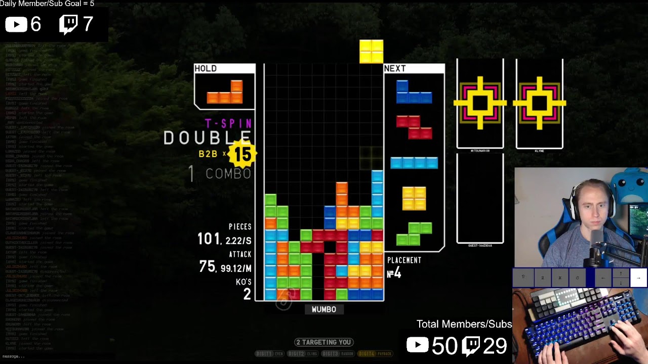 LIVE - FAST Tetris! Daily Wumbo Livestream 2-6-26