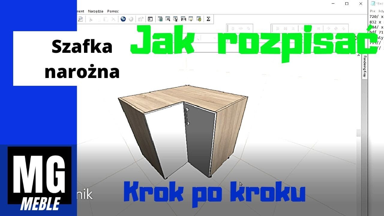 Jak rozpisać szafkę narożną!