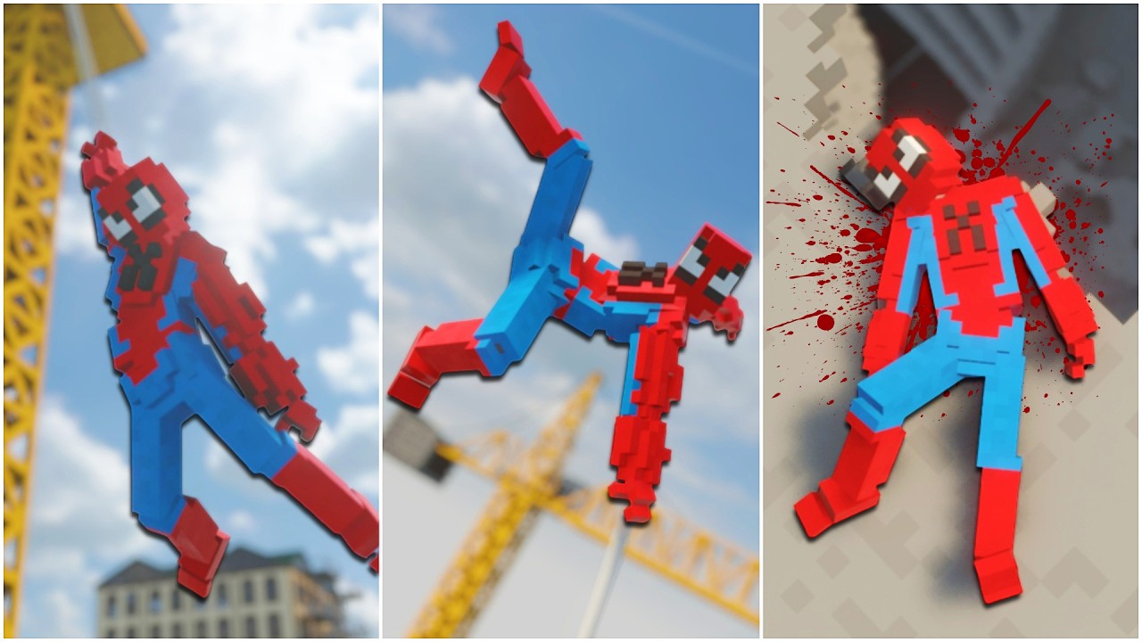 SPIDER MAN Realistic Ragdoll Physics in Teardown