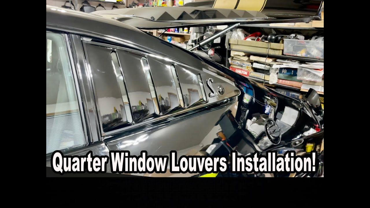 How To Install Window Louvers On A Ford Mustang II. Let’s Paint Them In Area 51 DIY Paint Booth!