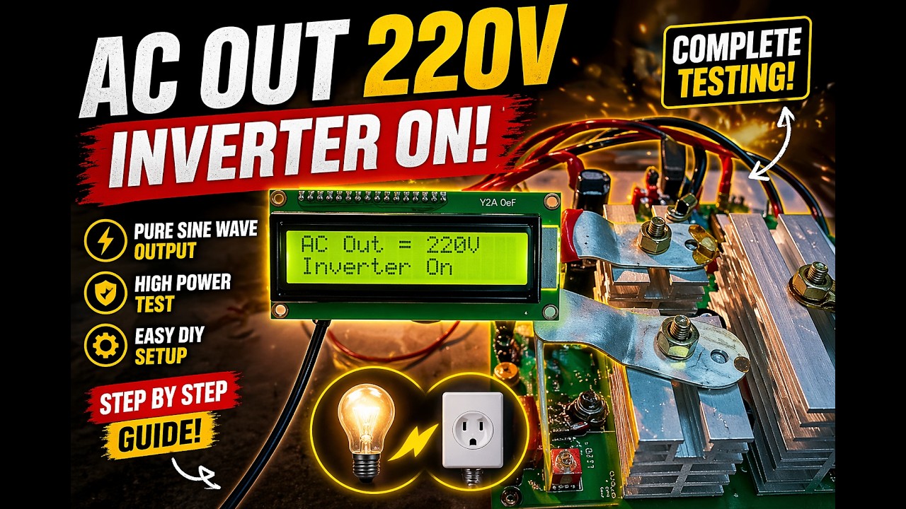 How to make sine wave inverter||sine wave inverter LCD based kase banaye || 800 va inverter
