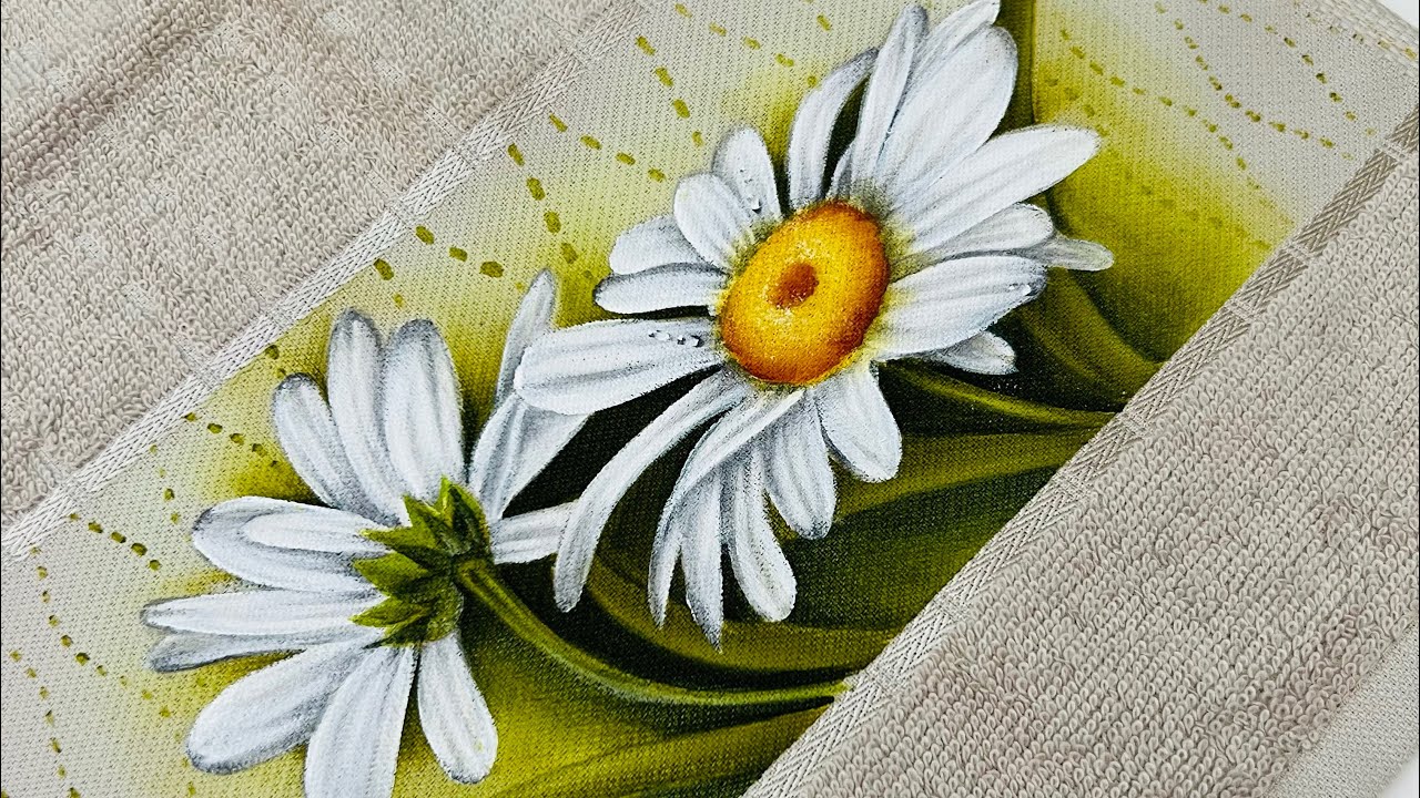 Como pintar margaridas de um jeito fácil