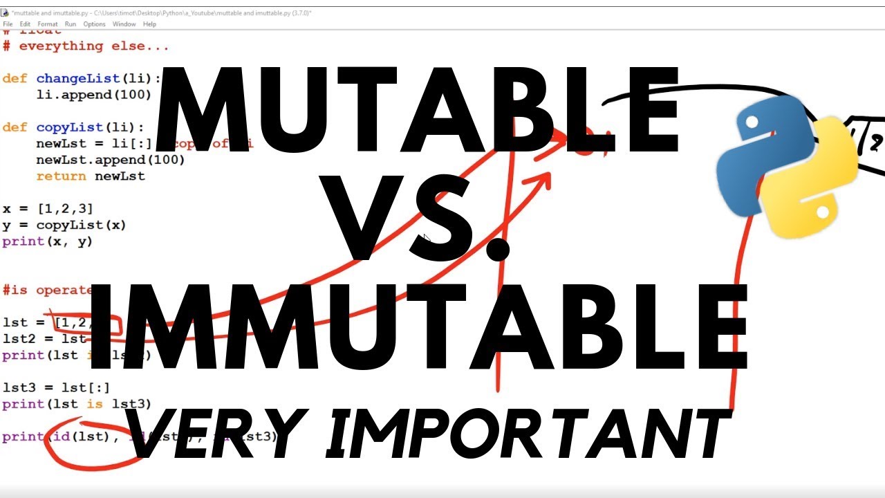 Mutable vs Immutable - Python