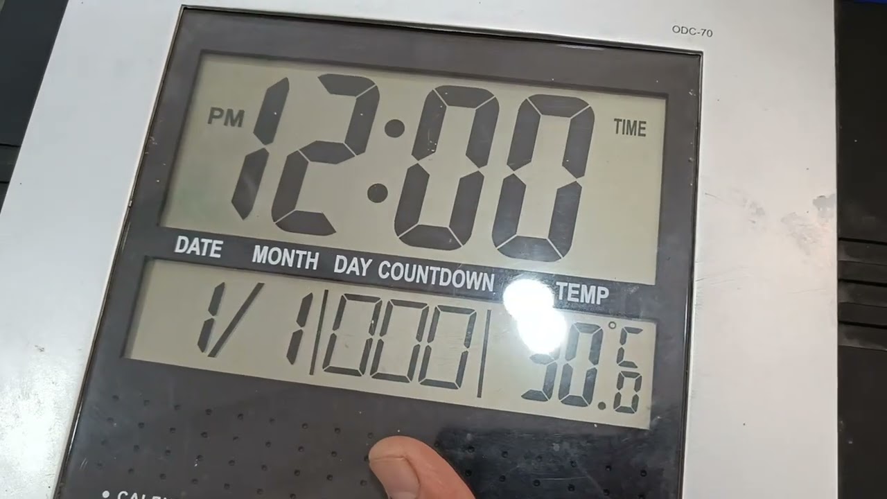 Ajanta Odc 70 Time Configuration Process for Digital Lcd Clock #guptawatchco