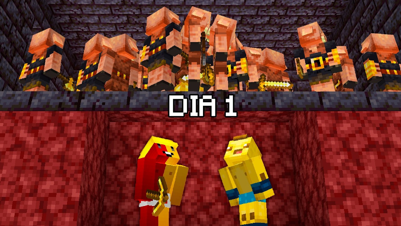 Zerando minecraft mas COMEÇA NO NETHER