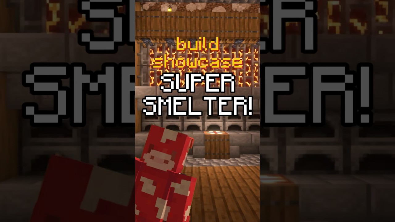 My Automatic Super Smelter & Lava Farm! #minecraft