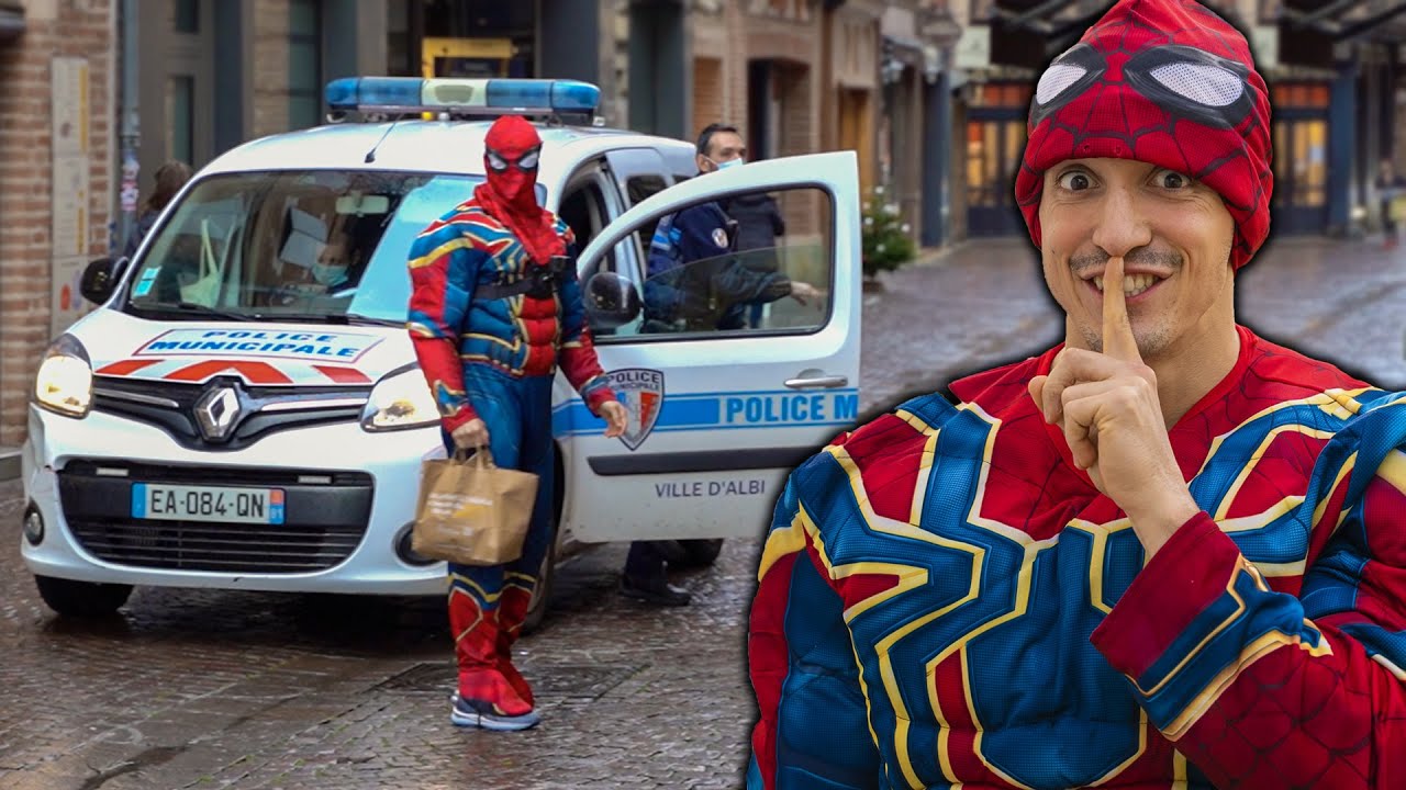 SPIDERMAN ARRÊTÉ PAR LA POLICE PRANK !