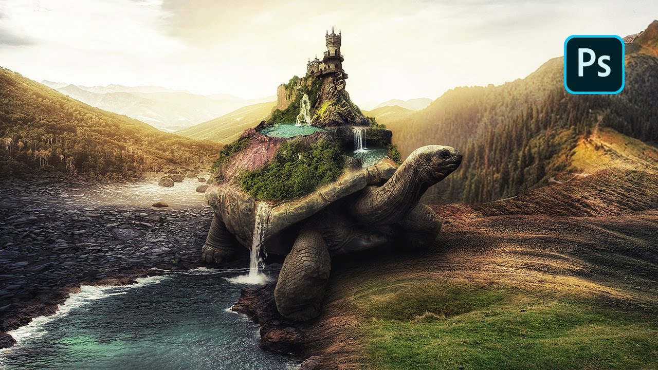 Turtle Island - Fantasy photoshop manipulation