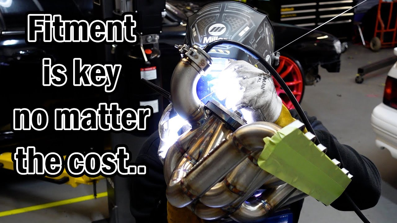 cutting up and welding a brand new $1500 turbo manifold DIY