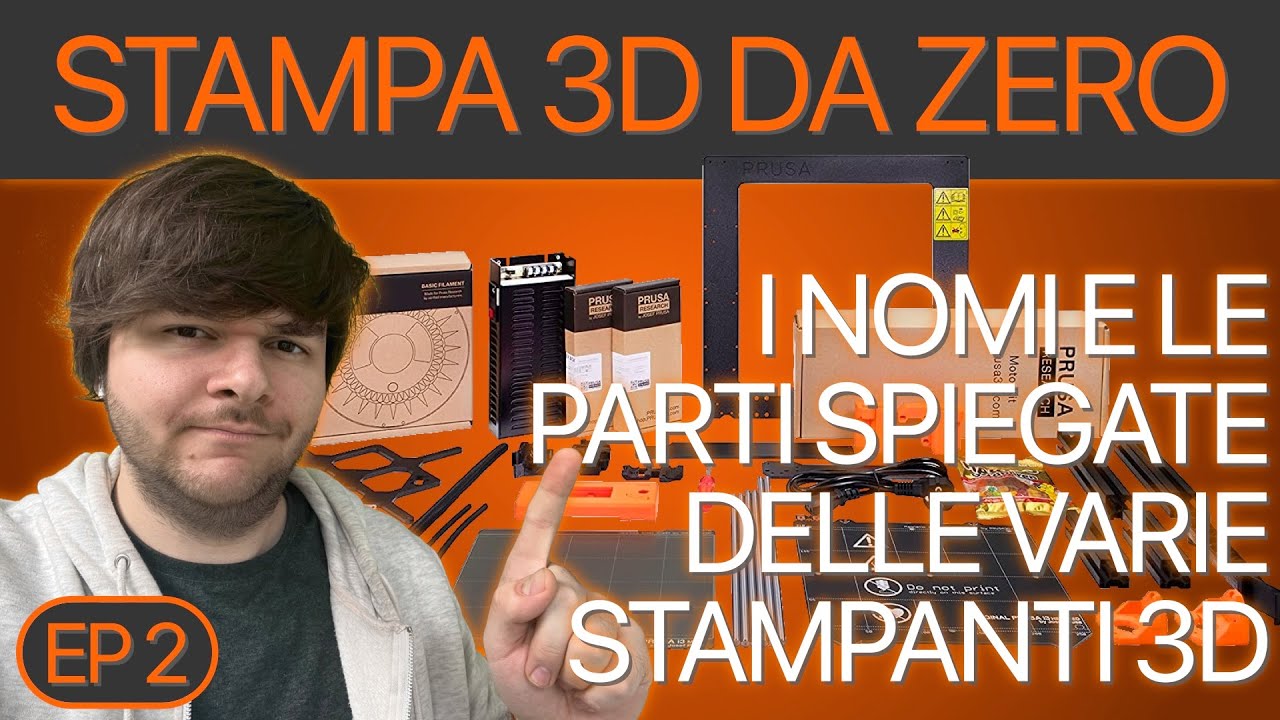 Come funziona una Stampante 3D? Tutte le parti spiegate! Stampa 3D da Zero Ep. 2