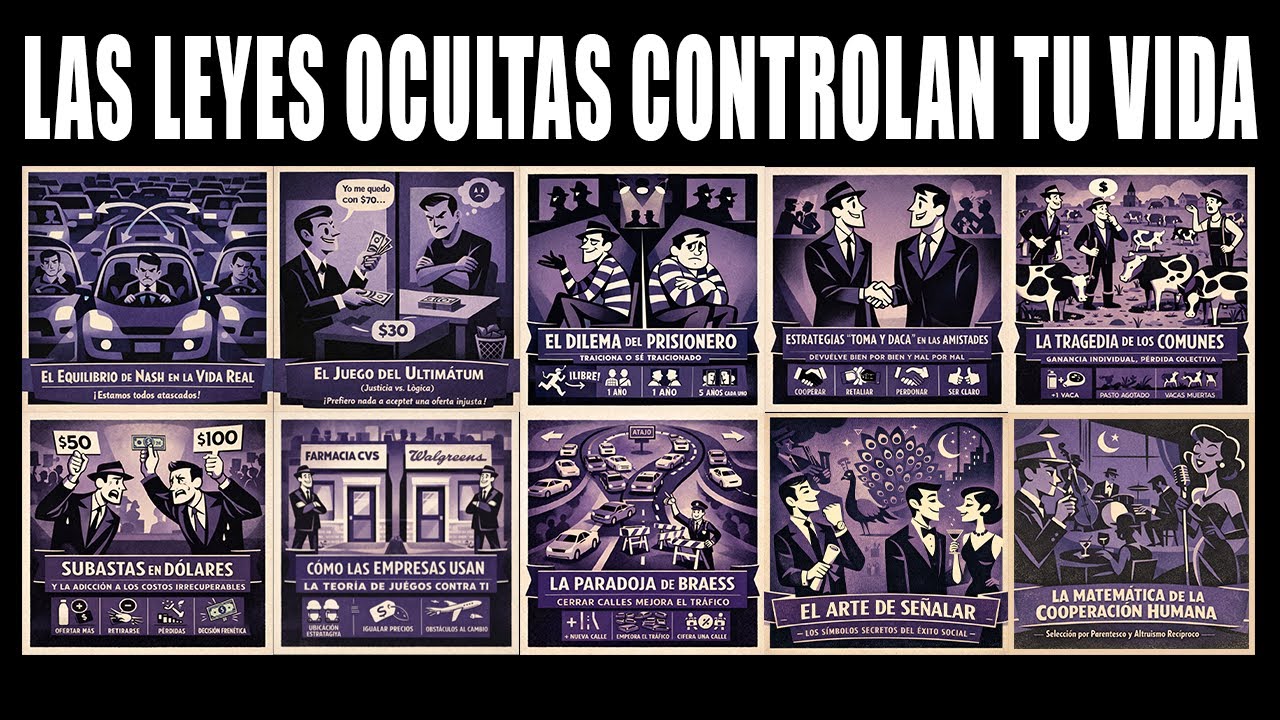 10 Leyes Ocultas de la Teoría de Juegos que Controlan Tu Vida