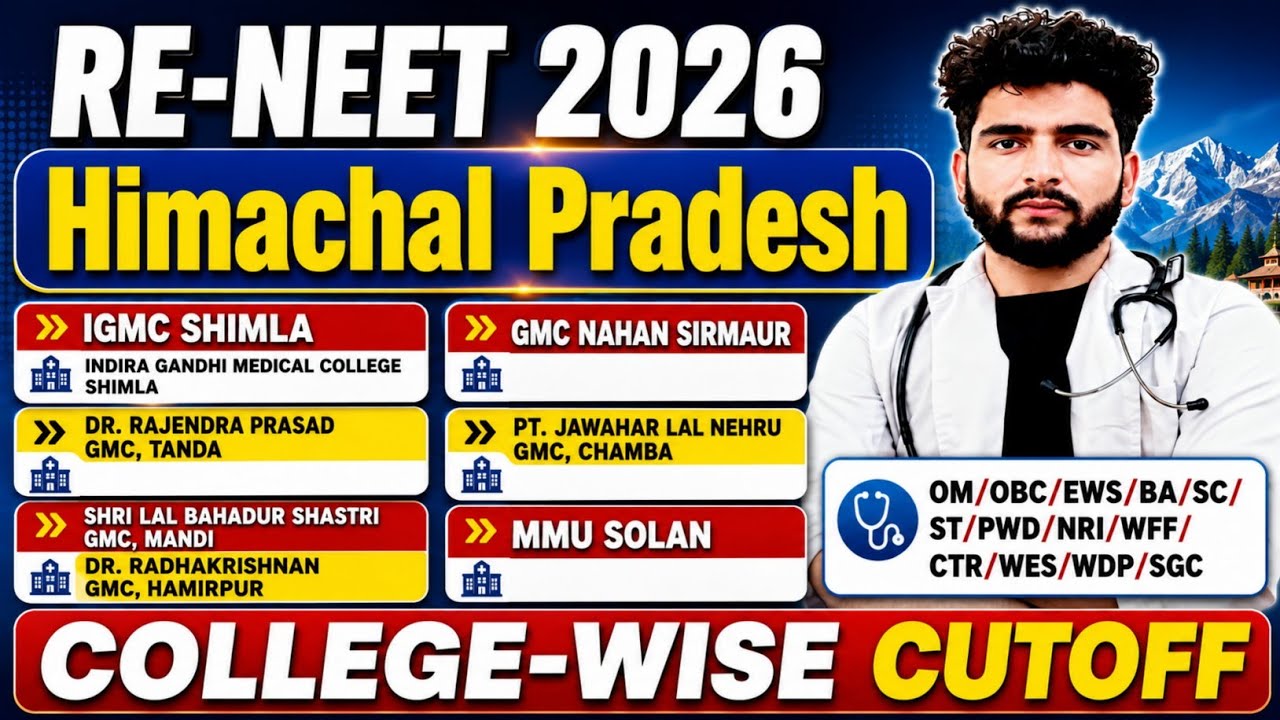 Himachal Pradesh NEET 2026 Cutoff College-wise | Govt & Private College Fee Structure | HP NEET C...