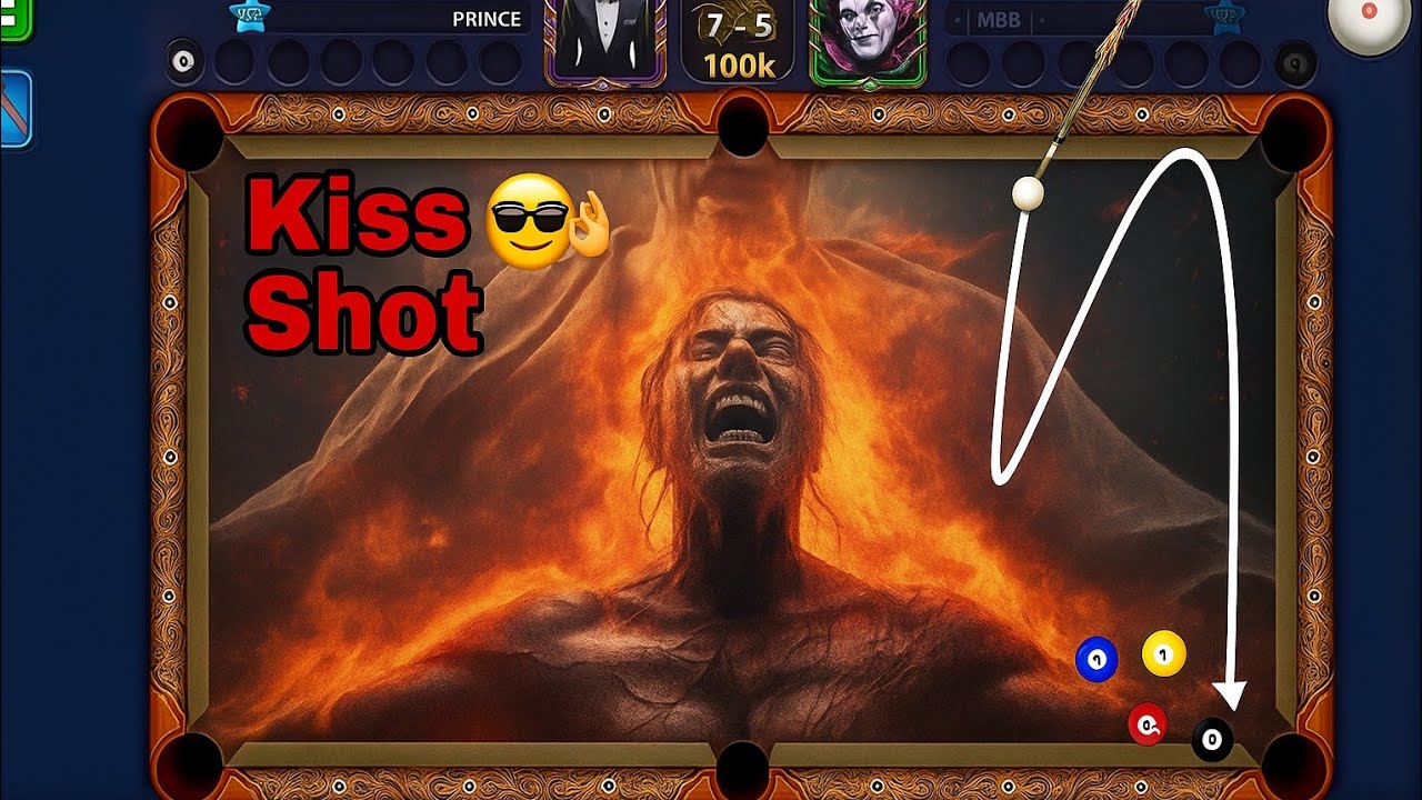 8 ball pool - The strongest player in the world - Prince vs loord ayman | Kiss Shot 😱 ‼️