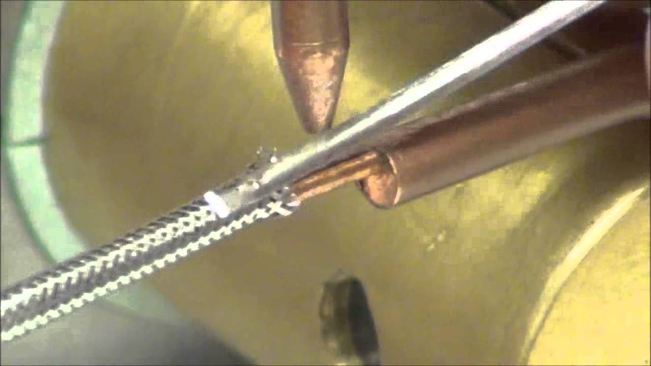 Resistance Welding 10mil Stainless Steel Ribbons to 1mil Braided Tubing with Sunstone CD Welder