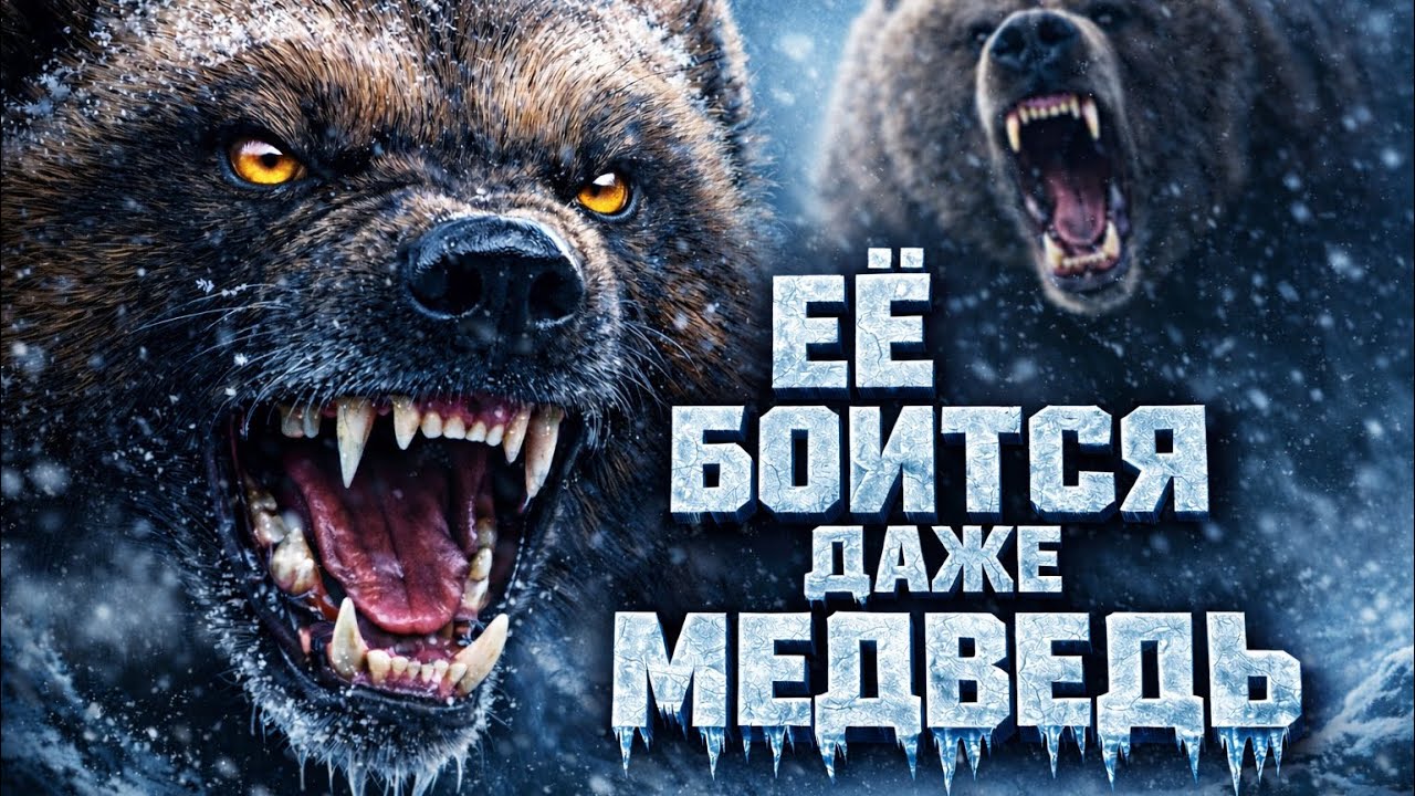 Кто победит один на один — медведь или росомаха?