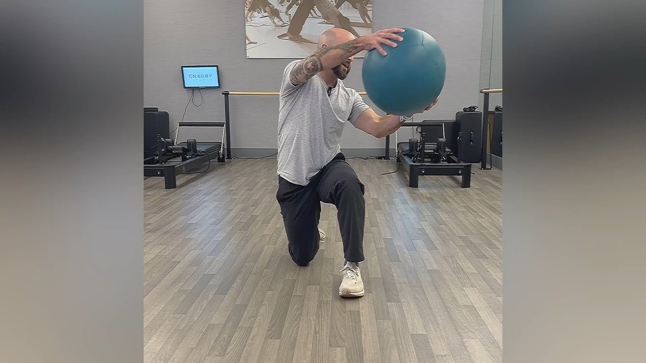 Half Kneeling Med Ball Wood Chops