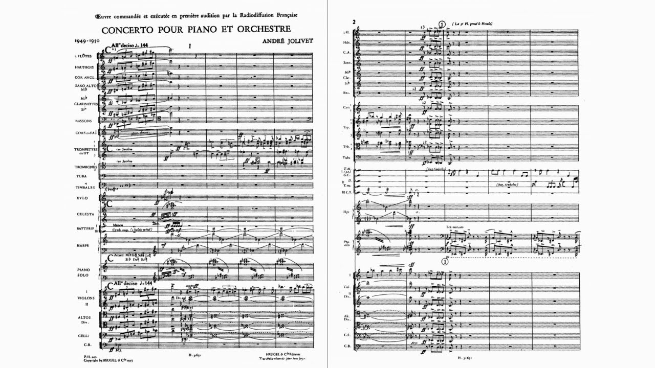 André Jolivet: Piano Concerto (1951)