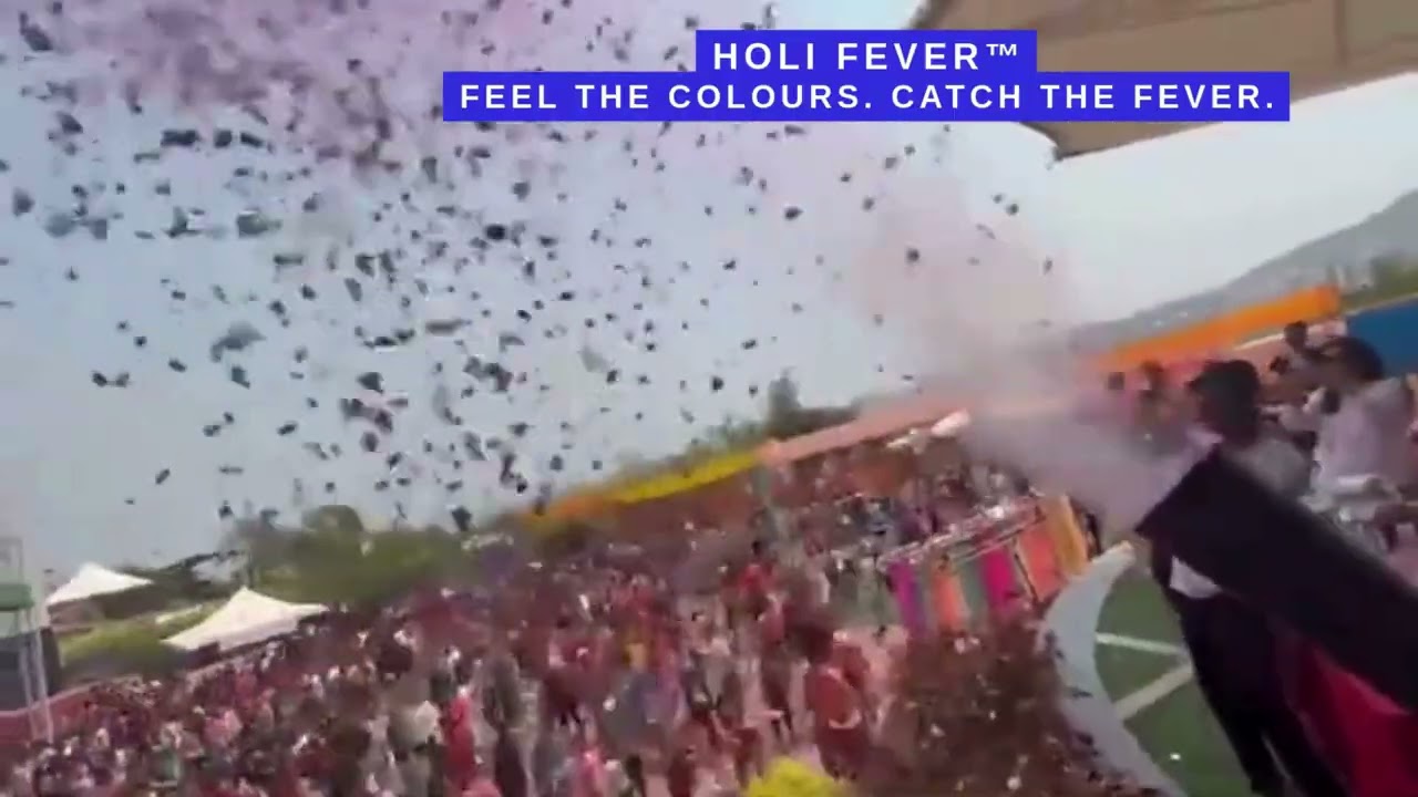 HOLI FEVER&trade; Live Crowd + Confetti Blast 🎉🌈 | Feel the Colours! #HoliFever #Holi