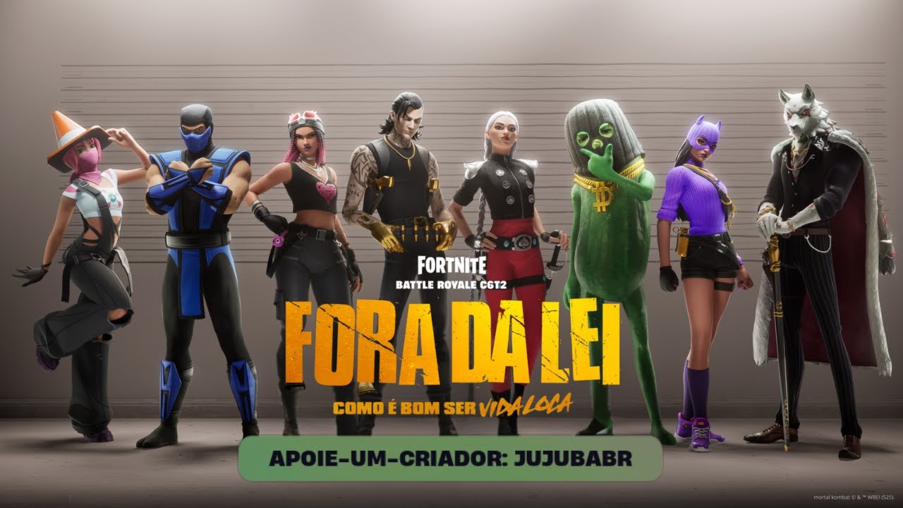 FORTNITE • FORA DA LEI • PASSE DE BATALHA • SEM COMENTÁRIOS 👑 | #fortnite