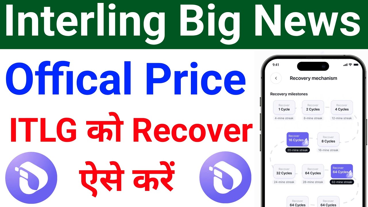 Interlink Official Price | ITLG Recover Process | Itlg withdrawal | Interlink Coin #interlink