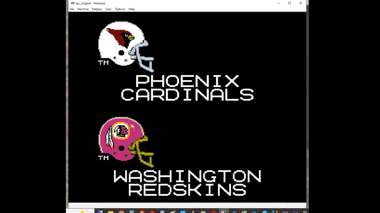 Tecmo Super Bowl Regular Season Week 15 Cardinals Season Cardinals vs Redskins AndScoresAndStandings