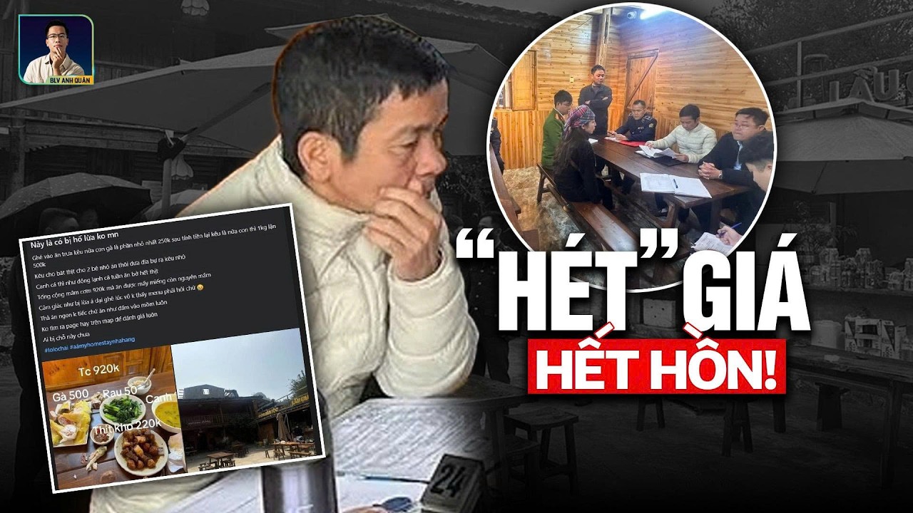 Tạm Đóng Cửa Homestay: A Mẩy Bị Tố “Chặt Chém” Bữa Cơm Giá 920K Làng Du Lịch Lô Lô Chải Không Ngon!