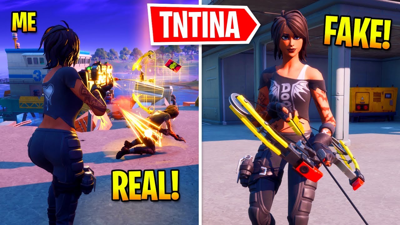 I Pretended To Be BOSS Tntina In Fortnite