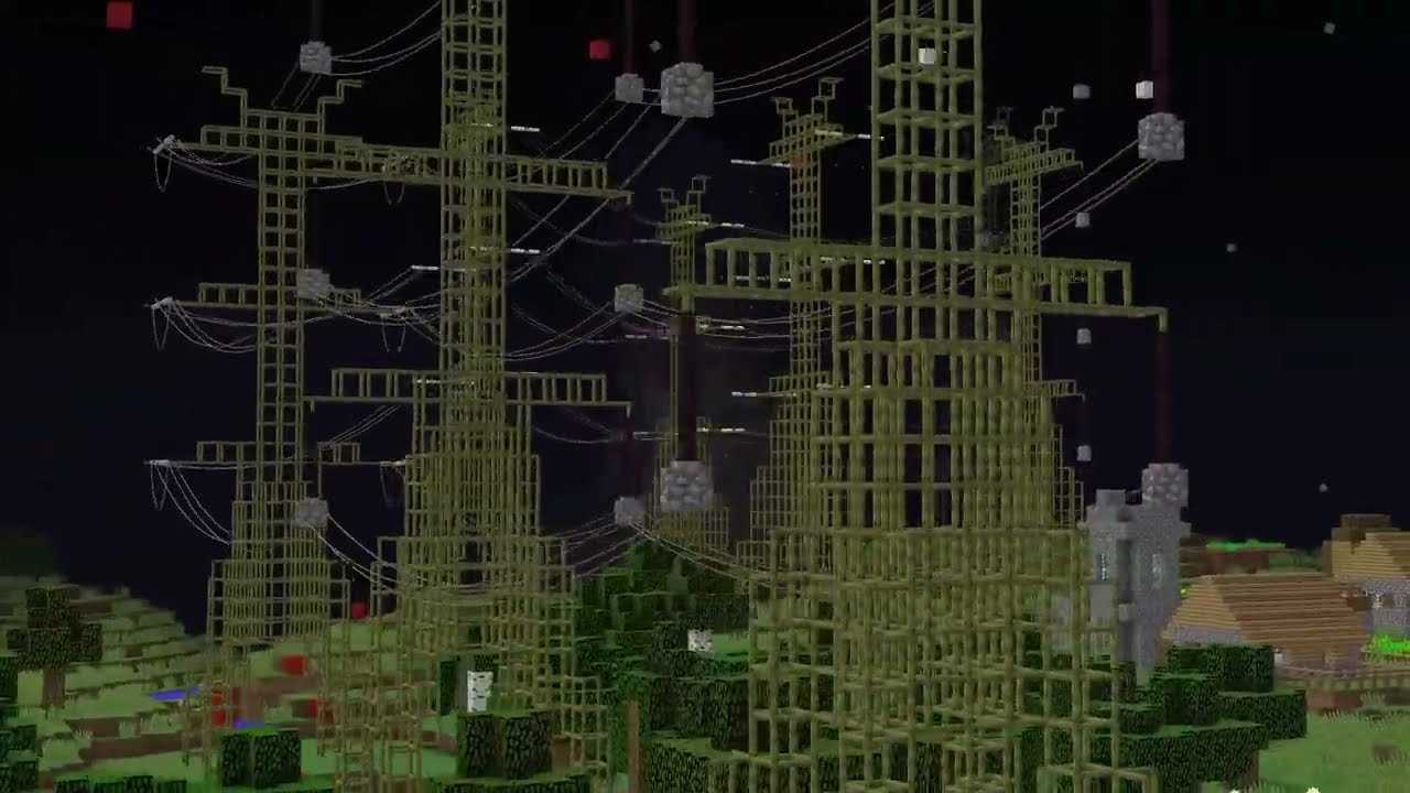 400kV POWER LINES IN MINECRAFT?!