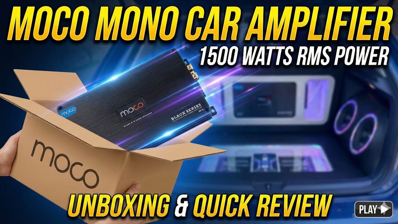 Moco Mono Car Amplifier- 1500 watts RMS Power - Unboxing & Quick Review